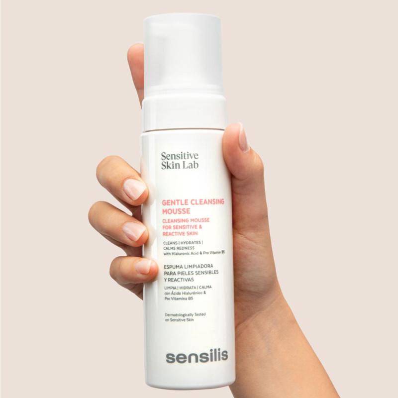 Mousse nettoyante peaux sensibles