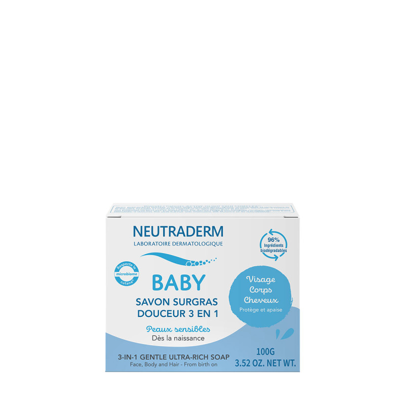 Neutraderm - Savon surgras douceur 3en1 - 100gr