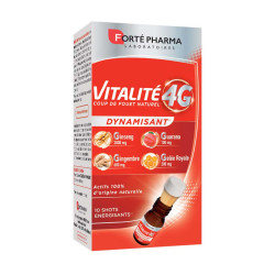 Complément alimentaire dynamisant - Forté Pharma Vitalité 4G - 10 shots énergisant
