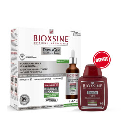 Coffret promotionnel Bioxsine anti-chute - sérum aux herbes 3 flacons x 50ml + shampoing 100ml offert