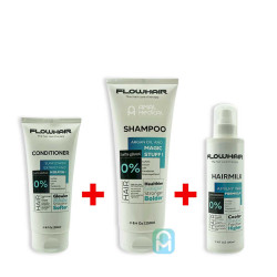 Pack cheveux - Shampoing - 2en1 conditioner & mask - Lotion - Flowhair -