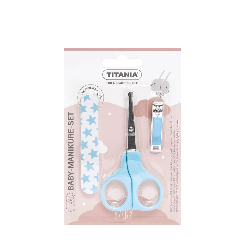 Kit de soins des ongles pour bébé - Titania - fille - garçon Couleur Bleu