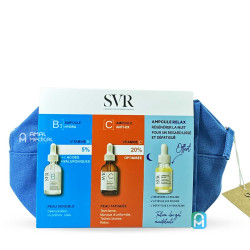 Coffret SVR ampoules - Hydra [B3] 30ml + anti-ox vitamin [C] + ampoule Refresh [Offerte]