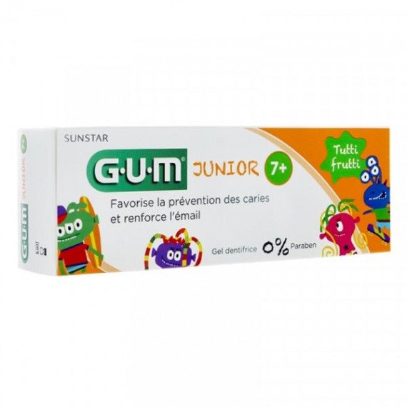 Dentifrice enfants - GUM Junior - 7 ans+ - 50ml