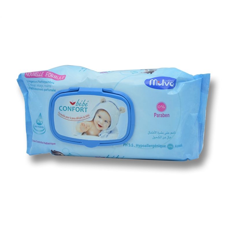 Lingettes de soin quotidien pour bébé Aveeno Baby (4 x 72 lingettes)