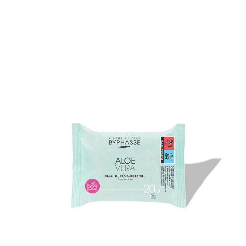 BYPHASSE - Lingettes démaquillantes à Aloe vera