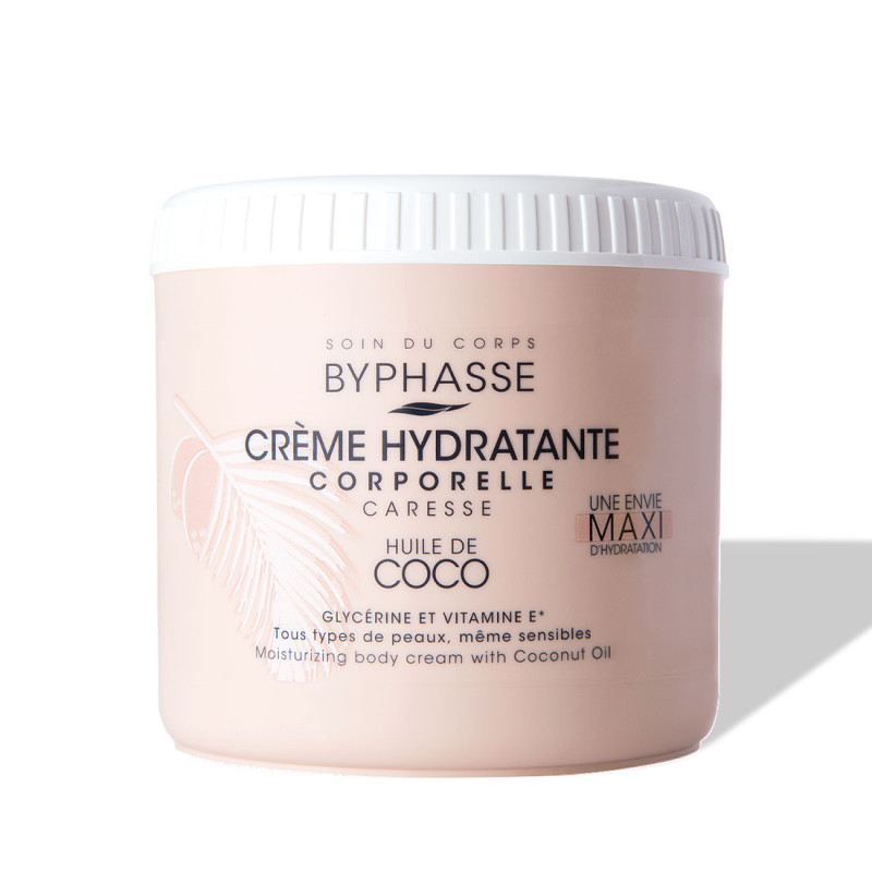 BYPHASSE - Crème hydratante corporelle à l'huile de coco