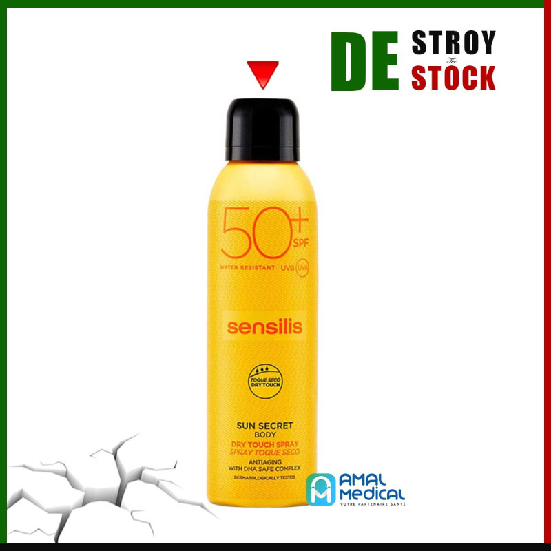 Sensilis - Spray solaire pour le corps - toucher sec - spf 50+ - 200ml
