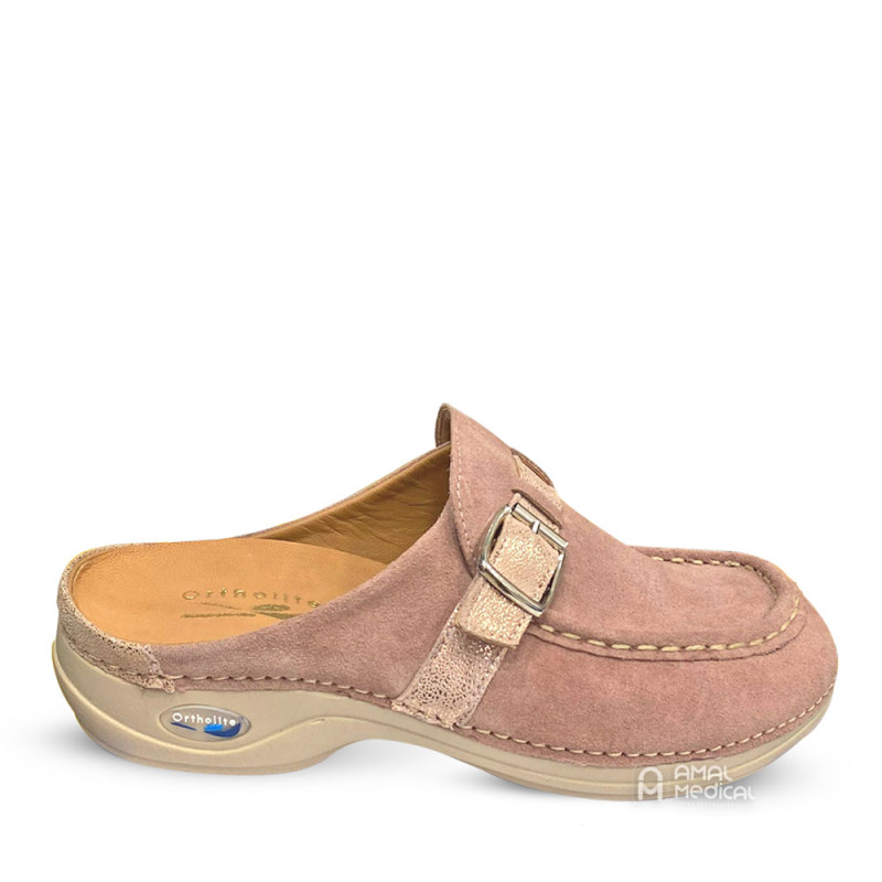 Sabot orthopédique Femme - FE12 Daim rose