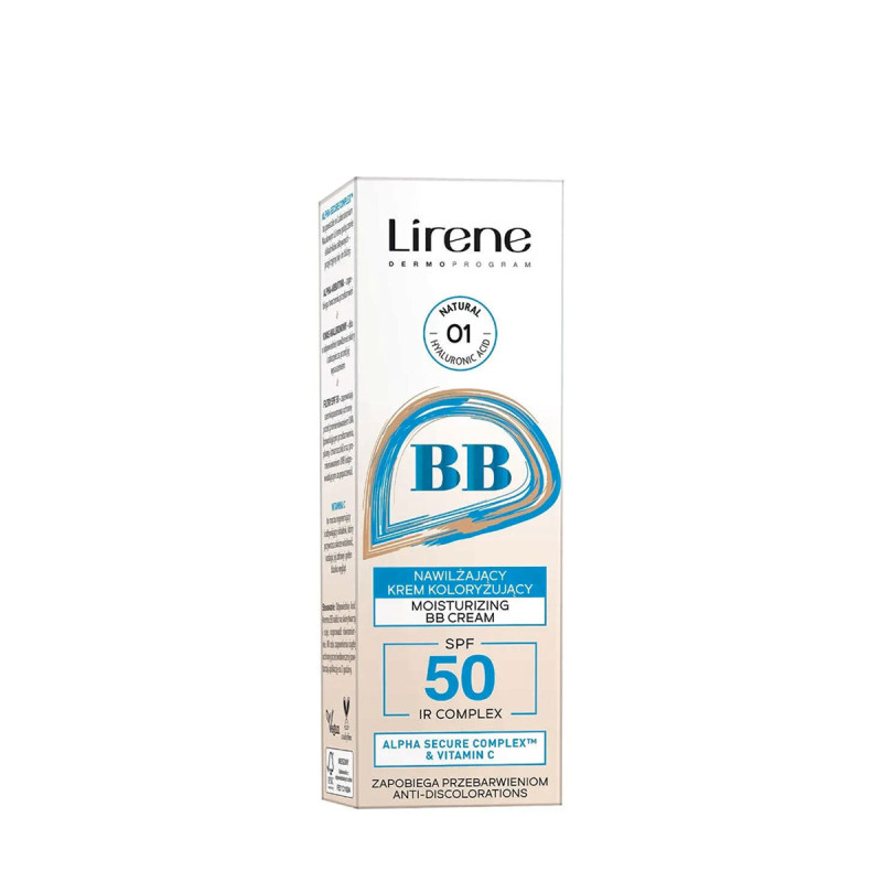 Lirene - crème BB teintée hydratante SPF50 01 Naturel - 30ml