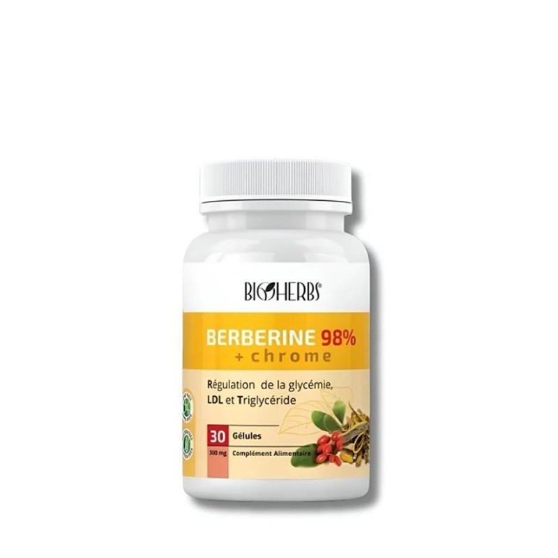 Bioherbs - Berberine + 98% Chrome - 30 gélules
