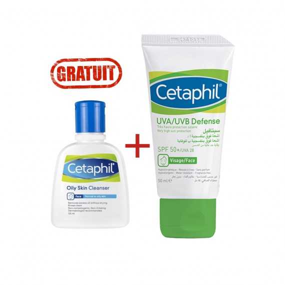 Pack Cetaphil - Ecran Solaire spf50 + nettoyant peaux grasses 125ml