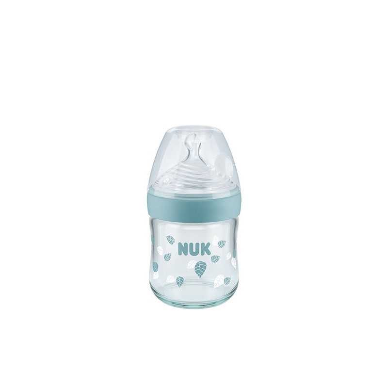 NUK Biberon First Choice+, 300ml, 0-6 Mois, Silicone, anti colique, Sans  BPA, neutre, Bleu, Lot de 1 : : Bébé et Puériculture