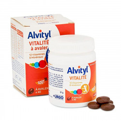 Complément alimentaire vitalité immunité - 12 vitamines et 8 minéraux - Dès 6 ans - Alvityl - 40 gélules