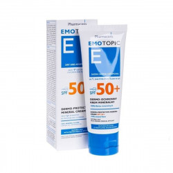 Pack 1 acheté 1 offert - Ecran minéral visage et corps - enfants et adultes - Pharmaceris Emotopic - Spf 50+ - 75 ml