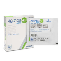 Pansement Hydrofiber™  10cm x 10cm - Convatec Aquacel Extra Ag+