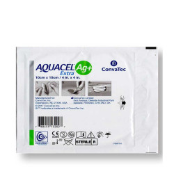 Pansement Hydrofiber™  10cm x 10cm - Convatec Aquacel Extra Ag+