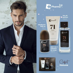 Coffret iap Pharma Homme - eau de parfum - hair&body wash parfumé - déo roll-on parfumé