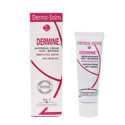 Crème apaisante anti-rougeurs - Peaux sensibles irritées - Dermagor Dermine - 50ml