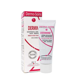 Crème apaisante anti-rougeurs - Peaux sensibles irritées - Dermagor Dermine - 50ml