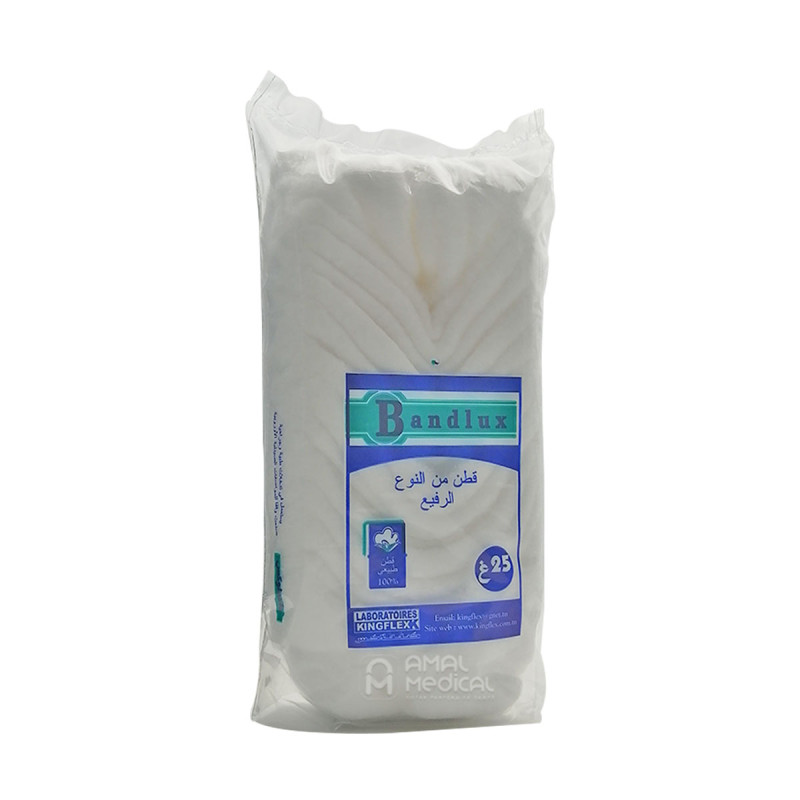 Coton hydrophile supérieur - Bandlux - 25gr