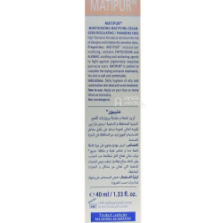 Crème hydratante matifiante - aux protéine de blé - Peaux mixtes à grasses - Dermagor Matipur - 40ml