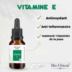Huile végétale - vitamine E - Bio Orient Pro-Actif - 10ml