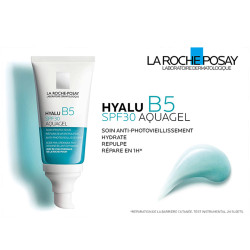 Crème gel hydratante & protectrice - anti-photovieillissement - La Roche Posay Aquagel Hyalu B5 - spf 30 - 50ml