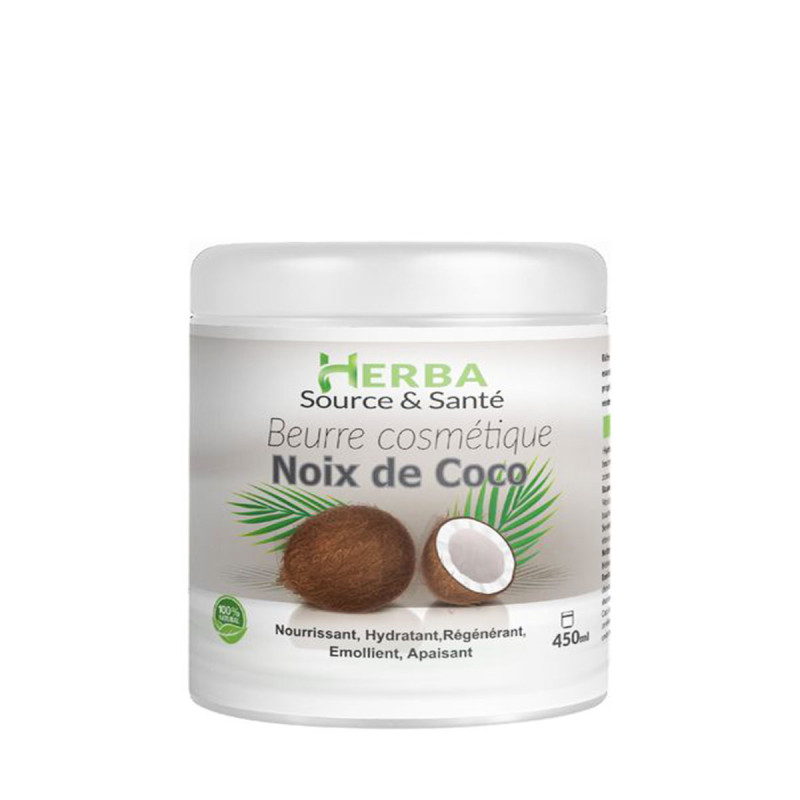 Beurre cosmétique multi-utilisations - Noix de coco - Herba - 450ml
