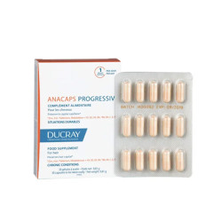 Complément alimentaire - cheveux - Ducray Aanacaps Progressiv - 30 capsules