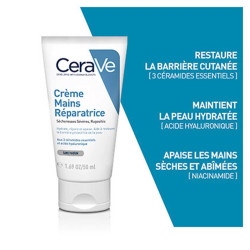 Crème mains réparatrice - Cerave - 50ml