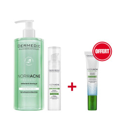 Pack Dermedic Normacne - 2 achetés 1 offert - peau grasse à imperfections
