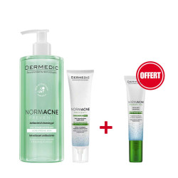 Pack Dermedic Normacne - 2 achetés 1 offert - peau grasse à imperfections