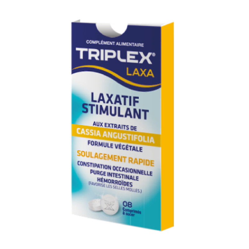 Complément alimentaire - laxatif stimulant - Triplex - 8 comprimés